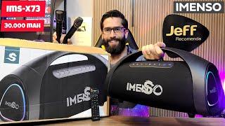 IMENSO BOOMBOX IMS-X73 300W RMS: Essa Caixa de som Vai DOMINAR O MERCADO!?  (Analise/Unboxing)