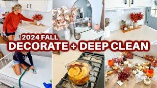 NEW  2024 FALL DECORATE + CLEAN WITH ME | FALL HOME DECOR 2024 | CLEANING MOTIVATION HOUSE CLEANING