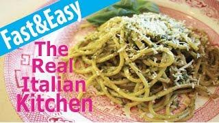 The Best Spaghetti with Pesto Sauce Recipe - Real Italian Kitchen - Episode 118