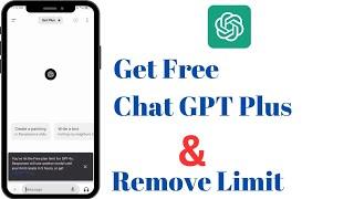 How to get unlimited access on Chat GPT 4.0 | Get Chat GPT Plus free | 4.0 GPT use free |2024 update