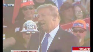 Trump has SHOCKINGLY GROSS moment on stage at rally