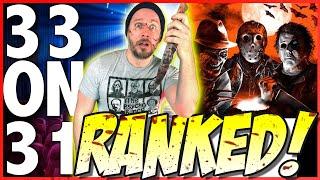 33 on 31 | All Nightmare on Elm Street, Halloween, and Friday the 13th Films Ranked!