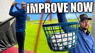 The Driving Range Is POINTLESS Unless You  Copy This! (Simple Golf Tips)