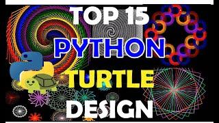 Top 15 Python Design Using Turtle | Must Watch | 1 Minute Craft