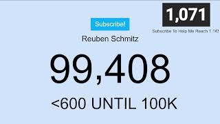 Reuben Schmitz Hitting 100K LIVE!