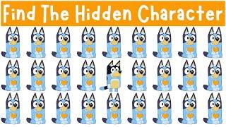 Find The HIDDEN Character: Bluey and Friends