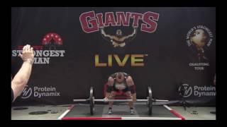 Eddie Hall Axle Press World Record! 216kg/476lbs At Europe's Strongest Man 2017