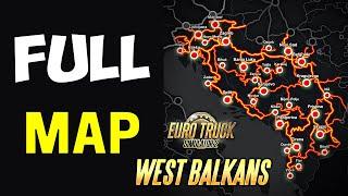 West Balkans DLC - Full Zoomed-In Map ● All Cities & Roads | Early Access - Upcoming ETS2 Map DLC