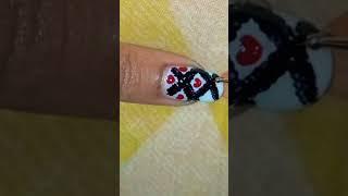 Black Forest Style Nail Art  #shorts #smriti_katha #nailart #viral #youtubeshorts