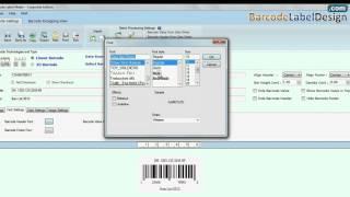 How to design and print barcode label with UPCA barcode font