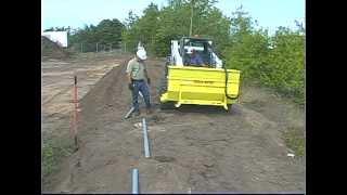 Using an Auger Bucket to dispense cement