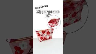 Easy Zipper Pouch DIY  No Pattern / 쉽고 빠른 지퍼 파우치 만들기
