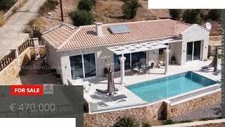 Ref.:4337 Amazing 100 sqm villa with pool and exquisite sea views, just a breath from Lourdas beach