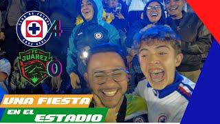 UNA FIESTA EN EL ESTADIO | Cruz Azul 4-0 Juarez FC | J13 AP24 | reacciones