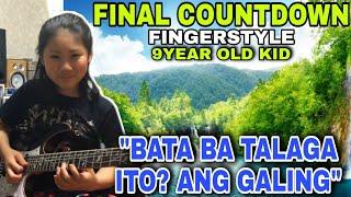 FINAL COUNTDOWN FINGERSTYLE BY 9 YEAR OLD KID AMAZING TALENT