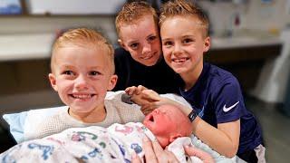 3 BROTHERS Meet Their NEW SISTER For The FIRST TIME