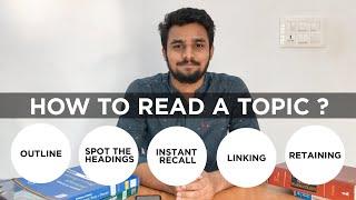 How to read a topic effectively | understand and retain better | Aslack saleem