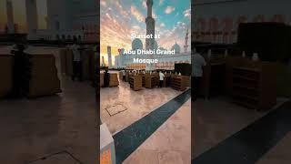 Ramadan Sunset at Abu Dhabi Grand Mosque – A Moment of Serenity and Beauty