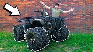 We put EIGHT WHEELS & TIRES on my HONDA! *DUALLY FOUR WHEELER*