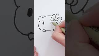 How to draw Hello Kitty sushi #shorts