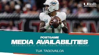 QB Tua Tagovailoa meets with the media after #MIAvsHOU  | Miami Dolphins