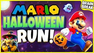 Mario Halloween Run | Halloween Brain Break | Halloween Games For Kids | GoNoodle Games