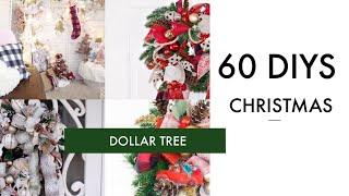 60 DIY DOLLAR TREE CHRISTMAS DECOR CRAFTS  WREATH, GARLAND, TREE, ORNAMENTS~Olivia's Romantic Home