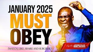 [POWERFUL] LIVE MIDNIGHT #PRAYERS, JANUARY 2025 MUST OBEY - APOSTLE JOSHUA SELMAN