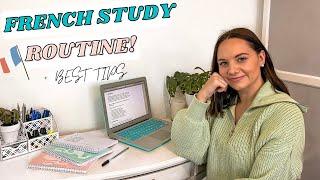 STUDY FRENCH WITH ME  | My language learning routine + speaking French! | Hannah Isobel