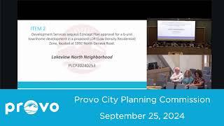 Provo City Planning Commission | September 25, 2024