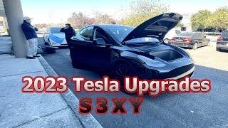 2023 Tesla Model S3XY Upgrades: Tesla Power Frunk / Trunk Foot Sensor / Swivel Screen, & more!