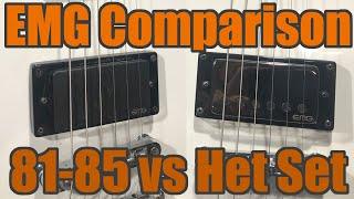 EMG 81 & 85 vs EMG Het Set James Hetfield Signature Pickups