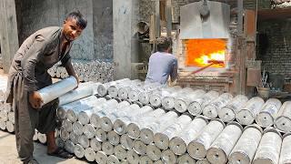 Amazing Aluminum Recycling Process and Tour of a Bars Making Factory of Aluminium Extrusion Plant