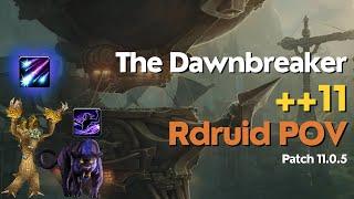 ++11 The Dawnbreaker (0 deaths!) [Rdruid POV] TWW M+ #worldofwarcraft #wow #mythicplus