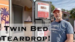 Little Guy Mini Max FX | Twin Beds & Bathroom in a Teardrop Caravan Travel Trailer