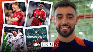 Rashford’s speed or Hojlund’s strength  | The Sticker Book Challenge with Bruno Fernandes