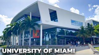 Walking University of Miami Campus in July 2022