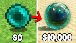 $0 VS $10,000 Minecraft