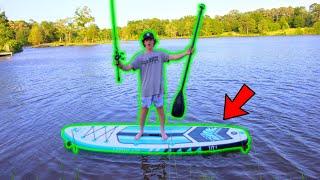 Inflatable Paddle Board VS Bass Fishing (Horrible Idea)