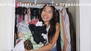 spring closet clean out 2022! | organizing and decluttering my closet