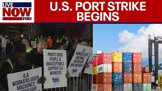 Dockworkers launch strike at U.S. ports, could cost billions | LiveNOW from FOX