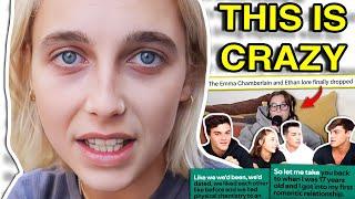 EMMA CHAMBERLAIN EXPOSES ETHAN DOLAN RELATIONSHIP (fans are freaking out)