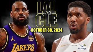 Los Angeles Lakers vs Cleveland Cavaliers Full Game Highlights - October 30, 2024 | NBA Season