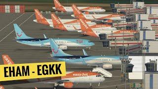 Infinite Flight Amsterdam to Gatwick LIVE!