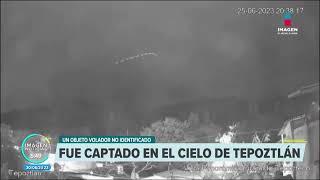 Objeto volador no identificado captado en Tepoztlán | Imagen GDL con Ricardo Camarena