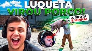 PAULINHO FEZ LUQUETA VIRAR PORCO E ELE FICA PUT@! GTA RP (Modder clips)