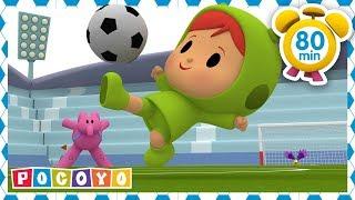 ️ POCOYO in ENGLISH - Play soccer with Pocoyo! [ 80 minutes ] | VIDEOS and CARTOONS for KIDS