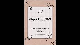 Pharmacology Definition #mbbs #pharmacology #medicaleducation #shorts