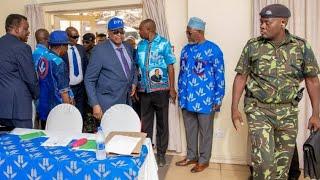 "Nsonda ubwelere ku PP."  Prof Peter Mutharika at NGC Meeting Nkopola, 13 December 2023