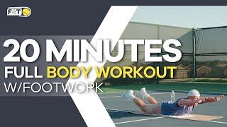 20-Minute Tennis Power Workout: Abs, Agility & Footwork - Boost Your Game!